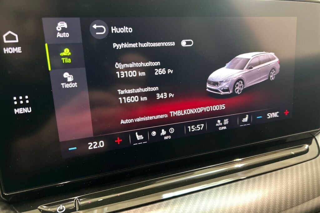Skoda Octavia 2022 Combi 2,0 TDI 200 4x4 RS DSG Autom. Tehdastakuu 100tkm-2027!